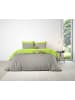 JACK 2 tlg. Renforcé Wende Bettwäsche 135x200cm Zweifarbig in Grau/Lime