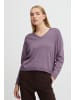 b. young BYPIMBA COLLAR JUMPER - KNIT Loose fit in Grape Jam Melange