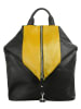 Cluty Rucksack echt Leder in gelb