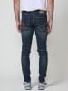 KOROSHI Biker Skinny Fit Jeans in blau