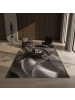 KADIMA DESIGN Teppich Kurzflor Abstrakte Wellen Polypropylen Wohnzimmer in Braun
