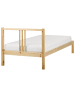 Beliani Einzelbett VANNES in Braun - (W) 97 x (H) 80 x (L) 209 cm