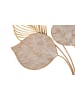 Mauro Ferretti Dekorative 3D-Wand mit goldenen Metallblättern, 63 x 4 x 85 cm