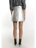faina Damen Lederrock in Silber