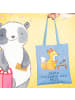 Mr. & Mrs. Panda Tragetasche Fuchs Beste Kollegin der Welt mit S... in Sky Blue
