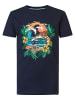 Petrol Industries T-Shirt mit Aufdruck Zephyr in Blau