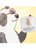 Mr. & Mrs. Panda Untersetzer Erzieherin Chaos mit Spruch in Weiß