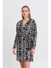 ICHI Kleid IHGOCINA Loose fit in Black Flower aop