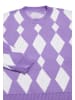 FENIA Damen Sweater in LILA WEISS