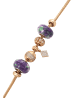 gaya Women Bracelet in Rose Gold Violet