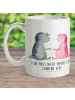 Mr. & Mrs. Panda Kindertasse Axolotl Liebe mit Spruch in Weiß