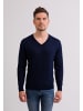 CASH-MERE.CH V-Ausschnitt Pullover in Marine Blau