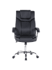 Beliani Chefsessel ADVANCE in Schwarz/Silber - (W) 60 x (H) 100 x (L) 60 cm