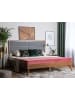 Beliani Doppelbett POISSY in Braun/Grau - (W) 167 x (H) 120 x (L) 202 cm