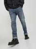 Jack & Jones Slim Fit Jeans Hose Low Rise Stretch Denim Pants JJIGLENN in Dunkelblau