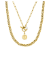 PURELEI 2tlg. Halsketten-Set Makani 55 cm in Gold