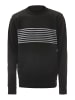 Fumo Herren Pullover in Schwarz Grau