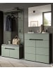 Inn.Furn Garderobe-Set Salbei und grau, Garderobe 4-teilig, 175 x 190 cm, Soft-Close