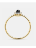 Diamant L'éternel Ring, mit Saphir, 375 Gelbgold