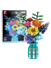 LEAN TOYS Bausteine Blumenstrauß in einer Vase Bunt 1853 Teile.