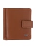 Golden Head Polo Geldbörse RFID Schutz Leder 10 cm Geldscheinklammer cognac