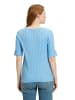 Betty Barclay Basic Shirt mit Rippenstruktur in Ocean Blue