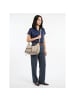 DuDu Pocket Schultertasche Leder 30 cm in grigio sabbia