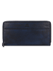 Greenburry Destressed Geldbörse RFID Schutz Leder 19 cm in navy blue