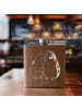 Mr. & Mrs. Panda Hip Flask Wellensittich Liebe ohne Spruch in Braun