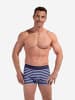HOM Retro Boxer Boxer Briefs Atlantic in blue stripes