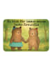 Mr. & Mrs. Panda Magnet Bär Freundin Design mit Spruch in Weiß