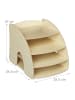 relaxdays Dokumentenablage in Hellbraun - (B)25,5 x (H)27 x (T)34,5 cm