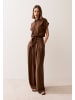 More & More stylishe Hemdbluse mit Knot-Detail in chocolate