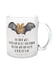 Mr. & Mrs. Panda Tee Tasse Fledermaus Flügel mit Spruch in Transparent
