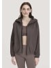 Hessnatur Softfleece Jacke in dunkles mauve