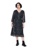 Ulla Popken Midikleid in schwarz