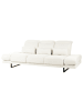 Beliani 4-tlg 3-Sitzer Sofa IKAST in Weiß/Schwarz
