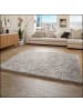 KADIMA DESIGN Hochflor Teppich Shaggy Unifarben Schlafzimmer in Grau