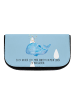Mr. & Mrs. Panda Schminktasche Wal Konfetti mit Spruch in Blau Pastell
