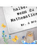 Mr. & Mrs. Panda Handtuch Gäste-WC Mathematiker Herz mit Spruch in Weiß