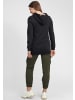 Oxmo Kapuzensweatjacke OXVicky Sweat Zip-Hoodie Long in Schwarz