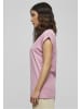 Urban Classics Urban Classics Damen Ladies Extended Shoulder Tee in coolpink