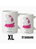 Mr. & Mrs. Panda XL Tasse Einhorn Ballerina ohne Spruch in Weiß