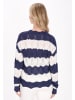 Albee Women Cardigan in Navy Offwhite