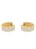Amor Creolen Gold 585/14 ct in Bicolor