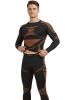 normani Herren Sport-Funktionsunterwäsche Set Hemd + Hose in Schwarz/Orange