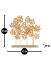 Mauro Ferretti Goldene Metallskulptur mit Sockel, 56 x 10 x 57,5 ​​cm