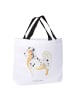 Mr. & Mrs. Panda Strandtasche Hund Australien Shepherd ohne Spruch in Weiß