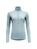 DEVOLD W RUNNING MERINO 130 ZIP NECK in Sand