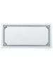 Beliani Badezimmerspiegel AVRANCHES in Silber - (W) 120 x (H) 60 x (L) 4 cm